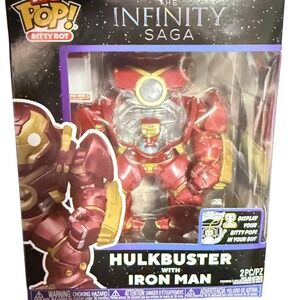 Funko Bitty Pop Bitty Bot Hulkbuster Iron Man Marvel Red New Damaged Box